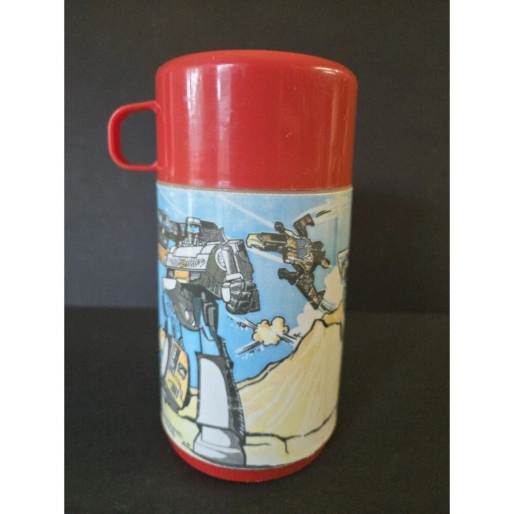 1984 Transformers Aladdin Lunch Bottle Vintage For Lunchbox Good Used Condition